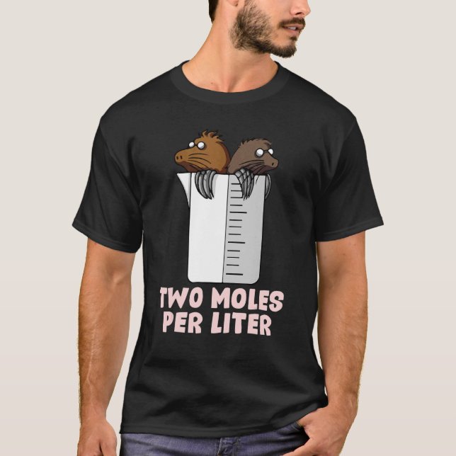 T-shirt Deux Mois par litre de chimie Science (Devant)
