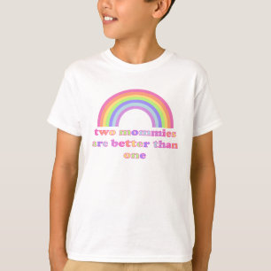 T-shirt Deux Moments sont meilleurs qu'un - Gay Moms Arc-e