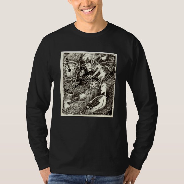 T-shirt Deux mondes, par Brian Benson. (Devant)
