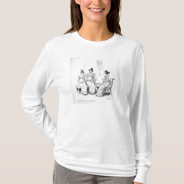 T-shirt Deux ou trois jeunes dames offensées (Devant)