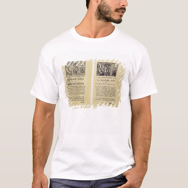 T-shirt Deux pages de 'La Grande Colere de Pere (Devant)