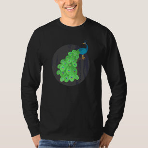 T-shirt Deux paons colorés Graphique Oiseaux mignons Anima