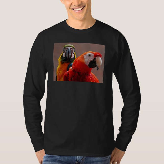 T-shirt Deux perroquets en gros plan (Devant)