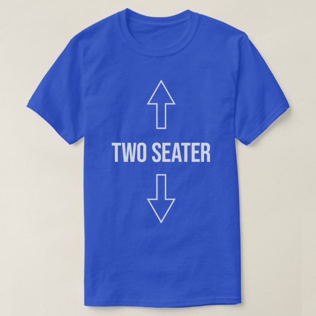 T-shirt Deux places amusantes (Design devant)