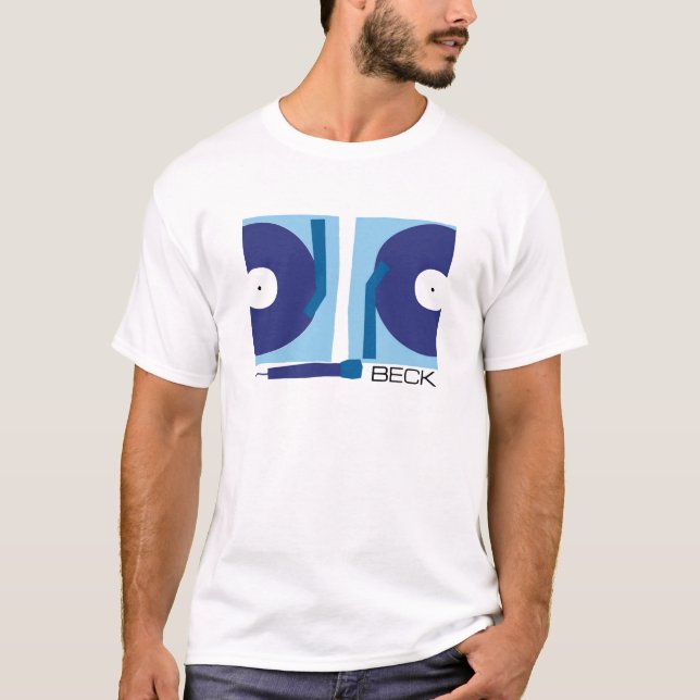 T-shirt Deux platines et un microphone (Devant)