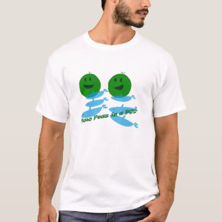 T-shirt Deux pois dans une cosse des baleines