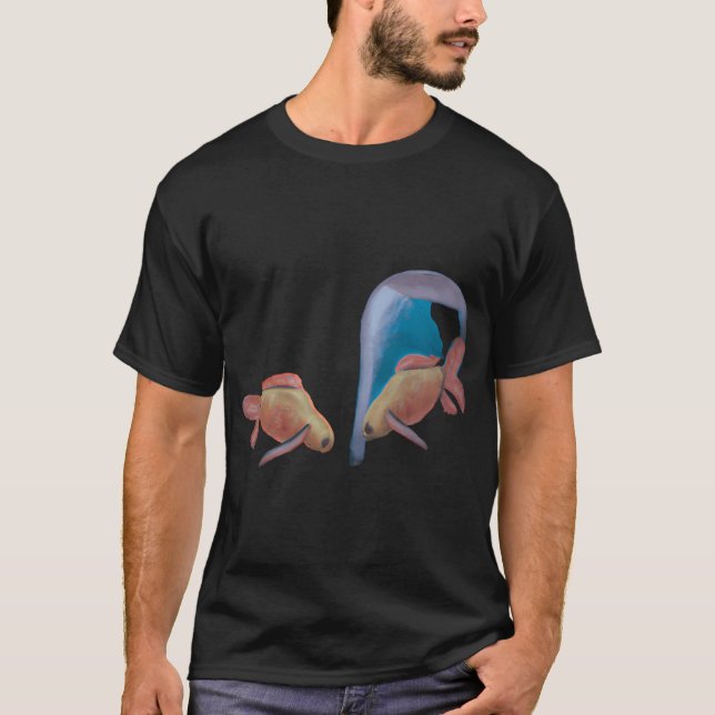 T-shirt Deux poissons rouges (Devant)