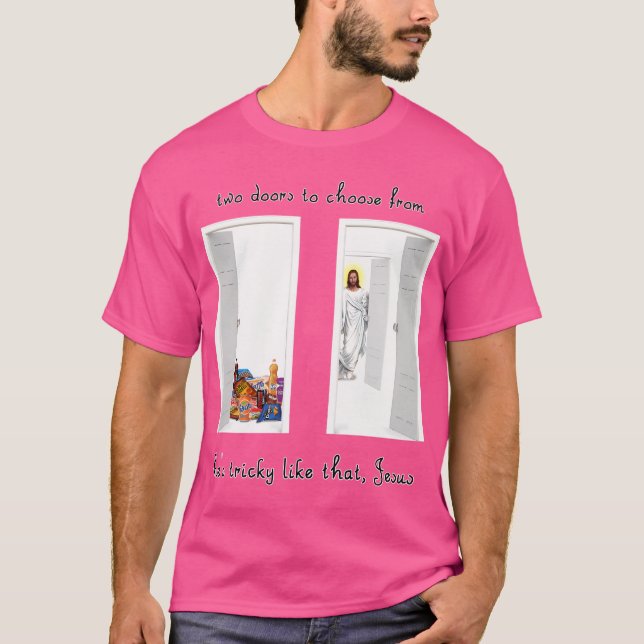 T-shirt Deux portes Tricky Jésus (Devant)