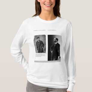 T-shirt Deux portraits de George Eastman 1884 et 1890