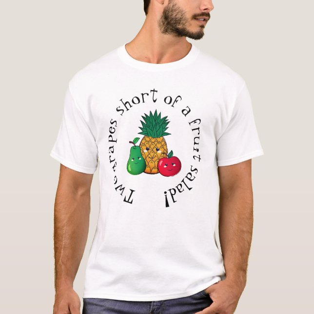 T-shirt "Deux raisins court-circuitent d'une salade de (Devant)