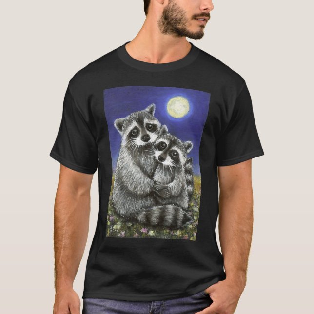 T-shirt Deux ratons laveurs (Devant)