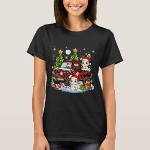 T-shirt Deux rennes de Noël Lapins du Père Noël Sur une ca
