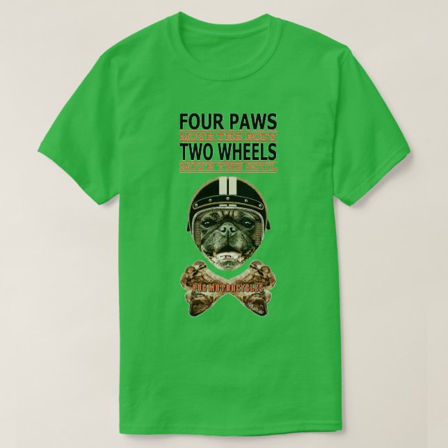 T-shirt Deux roues à quatre pattes (Design devant)