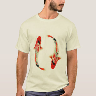 T-shirt Deux rouge Koi