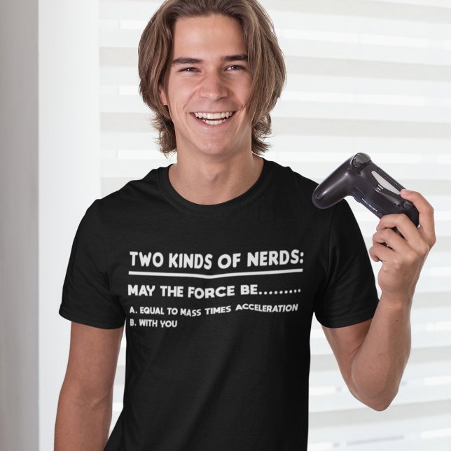 T-shirt Deux sortes de Nerds physique et jeu (Créateur téléchargé)