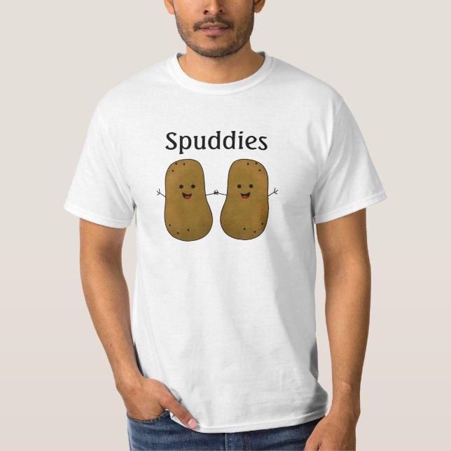 T-shirt Deux Spuddies de pomme de terre (Devant)
