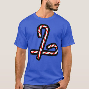 T-shirt Deux Sucres de canne de Noël