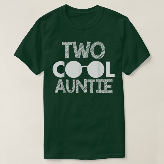 T-shirt Deux Tantes d'anniversaire Cool (Design devant)