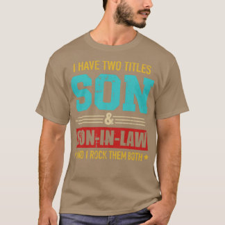 T-shirt Deux titres son et soninlaw vintage retro