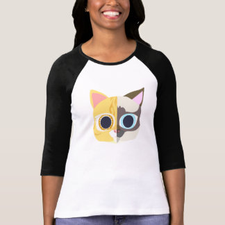 T-shirt deux visages d'un chat