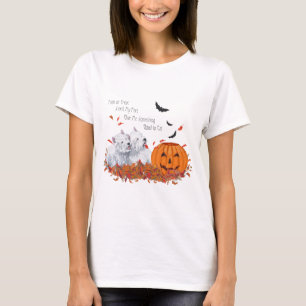T-shirt Deux Westies à Halloween