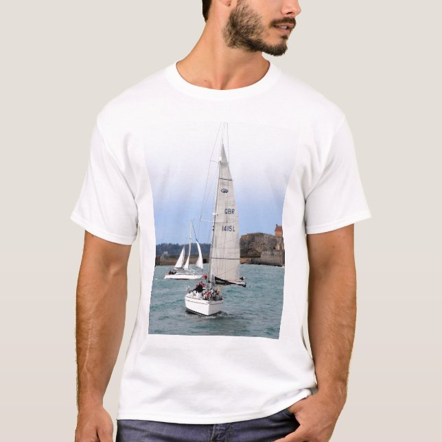 T-shirt Deux yachts de course (Devant)