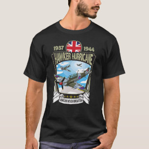 T-shirt Deuxième Guerre mondiale Avion britannique Hawker 