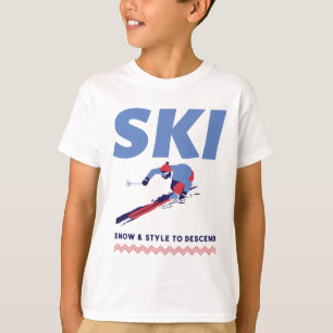 T-shirt Dévaler Les Pistes Avec Style 
