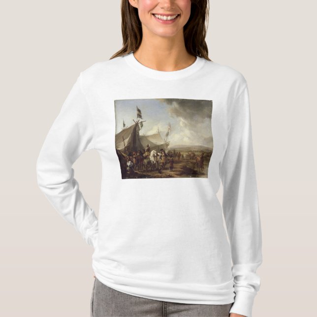 T-shirt Devant la tente du marché (Devant)