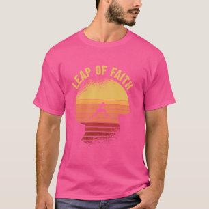 T-shirt développement personnel Mindset rétro Leap of Fait