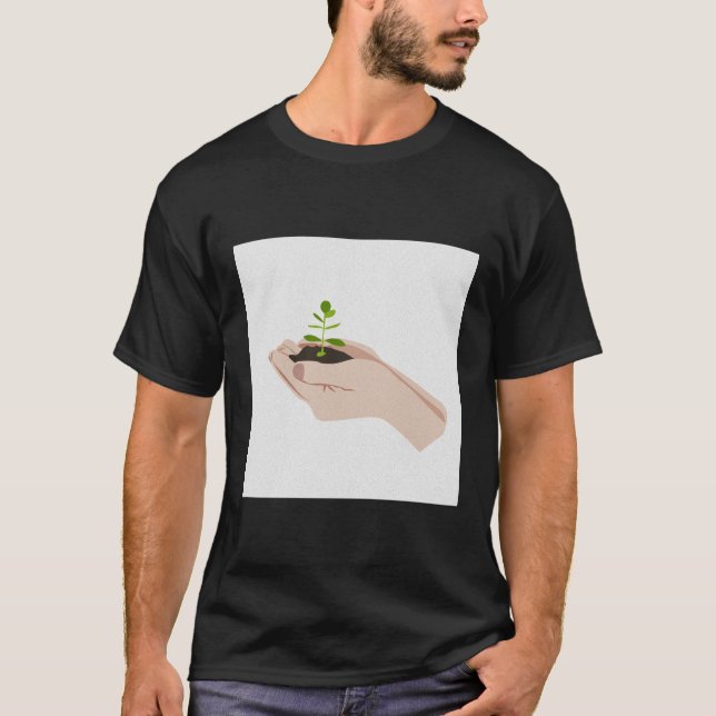 T-shirt Développer les Plantes dessiner l'éco (Devant)