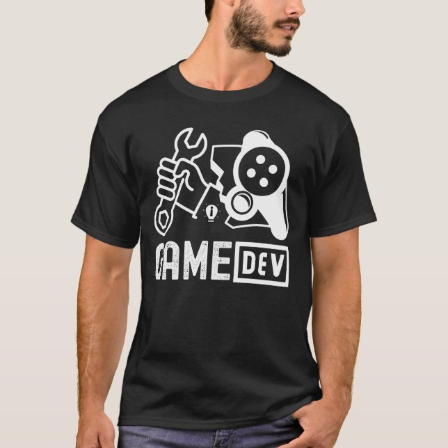 T-SHIRT DÉVELOPPEUR DE JEU - PUN DÉVELOPPEUR DE JEU (Devant)