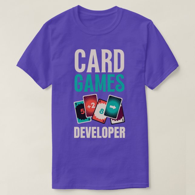 T-shirt Développeur de jeux de cartes (Design devant)