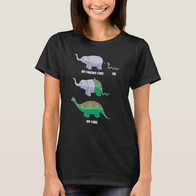 T-shirt Développeur de logiciels Codeur Programmation Coda (Devant)