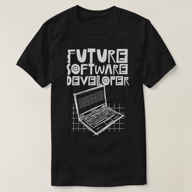 T-shirt Développeur de logiciels futurs Développement de c (Design devant)
