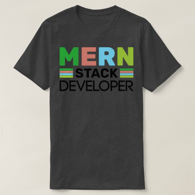 T-shirt Développeur de pile MERN 1 (Design devant)