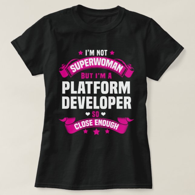 T-shirt Développeur de plate-forme (Design devant)