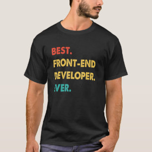 T-shirt Développeur frontal Retro Meilleur développeur fro