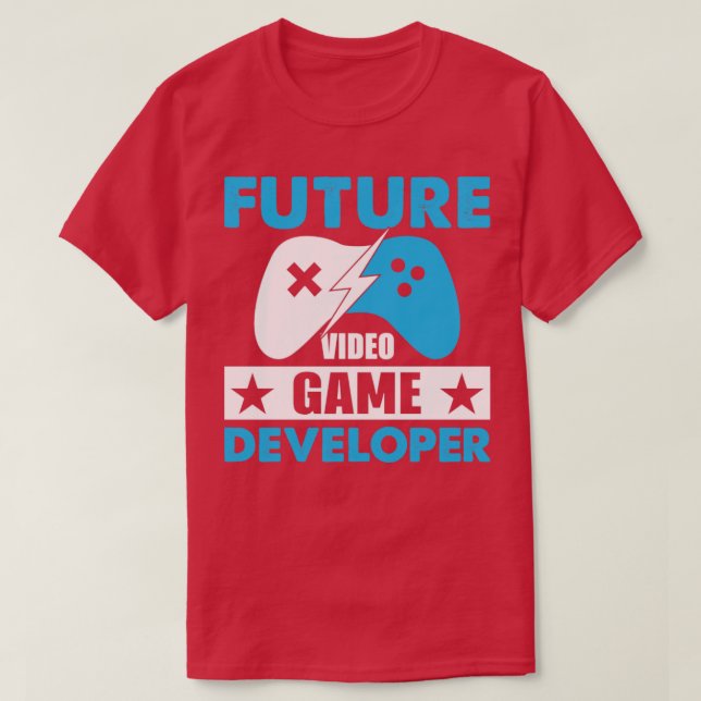 T-shirt Développeur futur de jeux vidéo (Design devant)