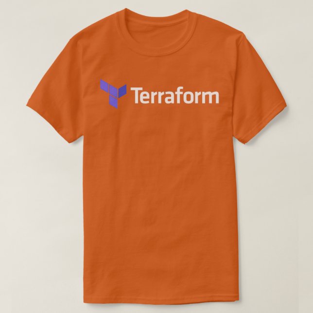 T-shirt Développeur logiciel Dark Terraform (Design devant)