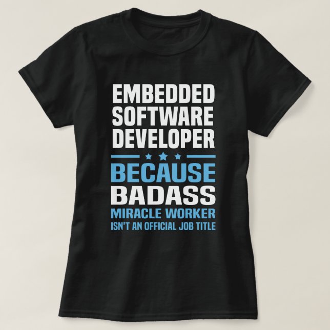 T-shirt Développeur logiciel intégré (Design devant)