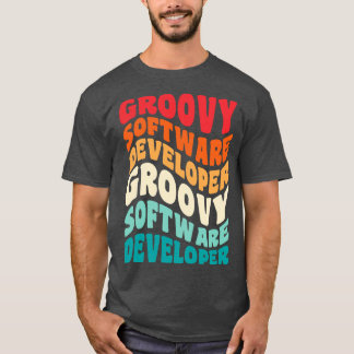 T-shirt Développeur logiciel Vintage Retro 60s les années