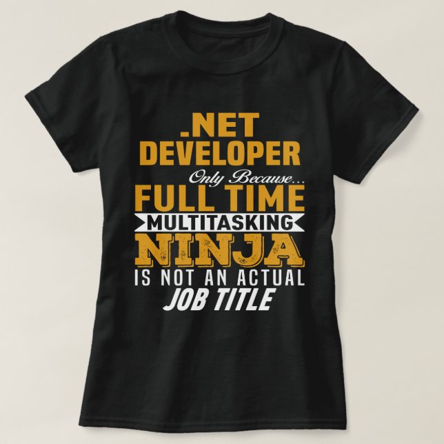 T-shirt Développeur .Net (Design devant)