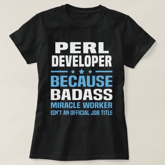 T-shirt Développeur Perl (Design devant)