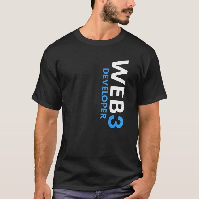 T-shirt Développeur Web3 Décentralisé Cryptomonnaie Web3 0 (Devant)
