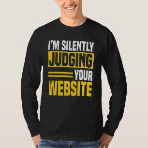 T-shirt Développeur Web Codeur Ordinateur Site Web Program