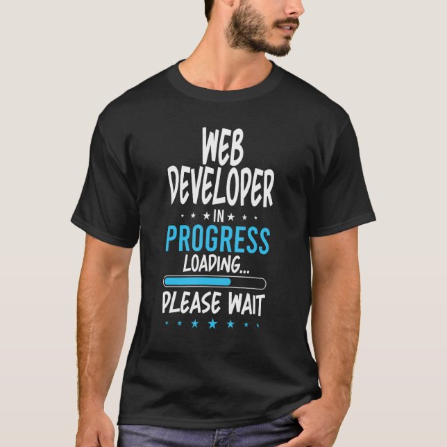 T-shirt Développeur Web en cours (Devant)