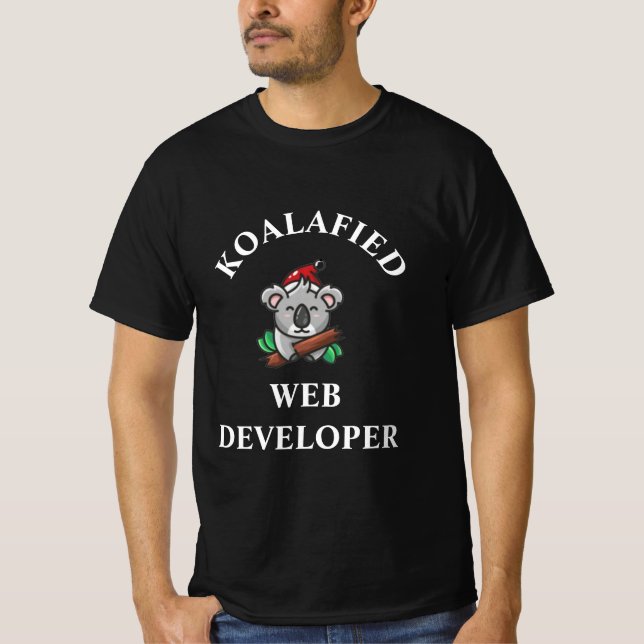 T-shirt développeur web Koalafied (Devant)