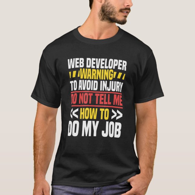 T-shirt Développeur Web Programmeur de site Web Codeur Inf (Devant)