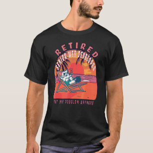 T-shirt Développeur Web senior retraité Retraité Retraite
